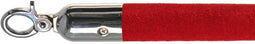 Afzetkoord velvet red chrome