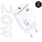 Subblim SUBCHG-6G2001 - Auto oplader - 20 W snel opladen - Wit