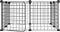 vidaXL - Huisdierenkooi - met - deur - 20 - panelen - 35x35 - cm - staal - zwart