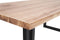 Feel Furniture - 220x100 Eettafel - Massief Boomstamblad Eiken - 5 cm dik - U Frame
