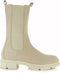 PS Poelman Lynn - Dames Chelsea Enkellaarzen - Nubuck Leer - Licht Beige Taupe - Maat 36