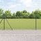 vidaXL - Hekpalen - met - Basisplaten - 13 - stuks - Ø32mm - 90cm - Gegalvaniseerd - Staal