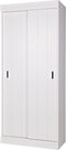 WOOOD Row Plankenkast Met Schuifdeuren - Grenen - Wit - 195x85x44