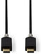 Nedis CCBW64700AT20 - USB-C 3.1-kabel - 4K-beeldresolutie en ultrasnelle dataoverdracht - Zwart