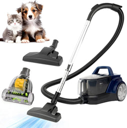 AG3200 Stofzuiger Zonder Zak - Stofzuigers - Vacuum Cleaner Zakloos - Geschikt Voor Dierenharen -900W - Sterke Zuigkracht - Blauw