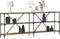 vidaXL - Console - Tafel - Artisan - Eiken - 200x30x75 - cm - Engineered - Hout - & - Staal