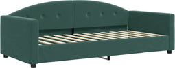 vidaXL - Slaapbank - 90x200 - cm - fluweel - donkergroen