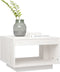 vidaXL - Salontafel - 50x50x33,5 - cm - massief - grenenhout - wit
