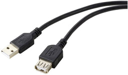 Renkforce RF-5771510 - USB A Kabel - 50cm - Zwart
