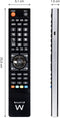 Ewent EW1570 - Universele afstandsbediening - Compatibel met TV DVB-C/DVB-T/SAT/DVD/VCR/Blu-ray/Hi-Fi - Zwart