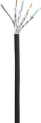 Renkforce RF-5047478 RJ45 Netwerkkabel, patchkabel CAT 6A S/FTP 2.00 m Zwart Vlambestendig 1 stuk(s)