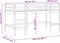 vidaXL - Kinderhoogslaper - met - ladder - 80x200 - cm - massief - grenenhout - zwart