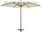 vidaXL - Parasol - met - stalen - paal - 300 - cm - zandwit