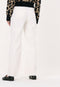 NA-KD Wide Leg Raw Hem - Dames Jeans - Maat 36 - Gebroken wit