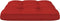 vidaXL - Palletkussens - 2 - st - stof - rood