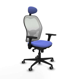 Piqueras y Crespo 3D036G1 - Bureaustoel - Verstelbare hoofdsteun - Licht Blauw
