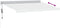 vidaXL - Luifel - uittrekbaar - 3x2,5 - m - stof - en - aluminium - antraciet - en - wit