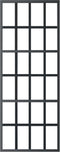 vidaXL - Schuifdeur - met - beslag - 76x205 - cm - aluminium - en - ESG-glas