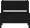 vidaXL - Plantenbak - 84,5x84x75 - cm - massief - grenenhout - zwart