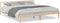 vidaXL - Bedframe - extra - lang - zonder - matras - massief - grenenhout - 200x220 - cm