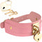 Heart Lock & Key Collar – Pink/Gold