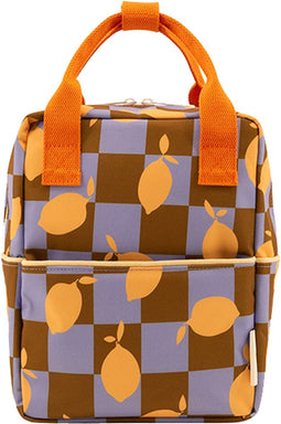 Sticky Lemon Backpack/Boekentas Small Farmhouse - Lemons - Checkerboard