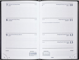 Agenda Brepols 2022 - Saturnus - 1 week/2 pagina's - Blauw - 14 x 21,5 cm