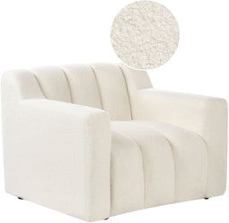 AGERUP - Fauteuil - Off-white - Bouclé