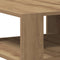 vidaXL - Salontafel - 58x58x40 - cm - bewerkt - hout - artisanaal - eikenkleurig