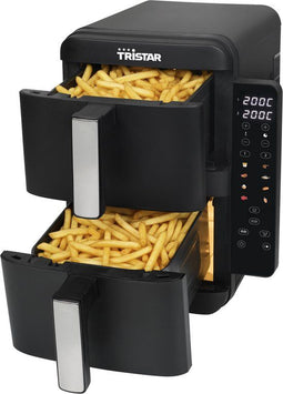Tristar FR-9074 - Stack airfryer XXL - 9L - 2 kookzones - 8 programma's - 2400W - PFAS-vrij