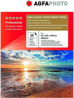 AgfaPhoto Professional Photo Paper High Gloss 260 g A 4 20 bl
