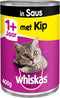 Whiskas blik adult brokjes in saus kip (12X400 GR)
