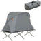 SoBuy OGS60-HG - Opblaasbare Camping Tent - 3-in-1 met Veldbed en Luchtmatras - Lichtgrijs