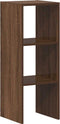 vidaXL - Boekenkast - stapelbaar - 30x30x80 - cm - bewerkt - hout - bruin - eikenkleur