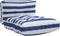 vidaXL - Palletkussens - 2 - st - stof - gestreept - wit - en - blauw