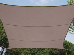 Perel Schaduwdoek - Waterafstotend - 4 x 3 m - 160 g/m² - Taupe