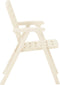 vidaXL - Tuinstoelen - 4 - st - kunststof - wit