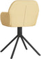 vidaXL - Eetkamerstoelen - draaibaar - 2 - st - fluweel - crèmekleurig