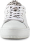 PS Poelman Esquimo - Dames Sneakers - Quilted Leer met Leopard Print - Wit