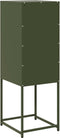 vidaXL - Dressoir - 36x39x107 - cm - koudgewalst - staal - olijfgroen