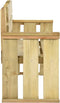 vidaXL - Tuinbank - 121 - cm - geïmpregneerd - grenenhout