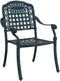 vidaXL - Tuinstoelen - 2 - stuks - Groene - Gietaluminium