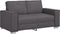 vidaXL - Grijze - Loveseat - Sofa - 120 - cm - - - Kunstleer