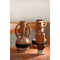 Vaas DKD Home Decor Wit Grijs Terra cotta Porselein 9,6 x 9 x 28,6 cm 9,6 x 9 x 29 cm (3 Stuks)