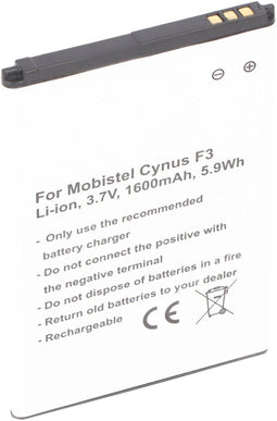 MOBISTEL Cynus F3-batterij als replica van AccuCell geschikt voor BTY26181