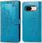 imoshion Hoesje Geschikt voor Google Pixel 8a Hoesje Met Pasjeshouder - imoshion Mandala Bookcase - Turquoise