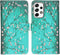 iMoshion Hoesje Geschikt voor Samsung Galaxy A53 Hoesje Met Pasjeshouder - iMoshion Design Softcase Bookcase - Blauw / Blossom