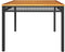 vidaXL Tuintafel 180x90x75 cm poly rattan en acaciahout zwart