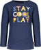 Bampidano Delano - Baby Jongens T-shirt - Lange mouw - Indigo