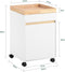 SoBuy ASK03-W - Printerkast - Wielen - Wit